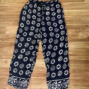 VTG 80s Stefano International Boho Flowey Pants lined